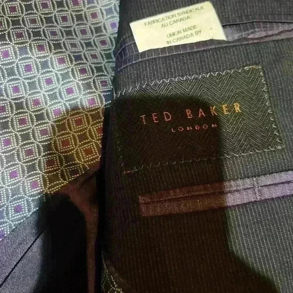 Ted Baker Jay CT 99% Wool Jacket Blazer Sports Coat Mens 42L - Picture 8 of 10